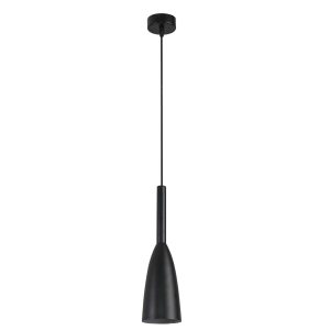 Lampă suspendată neagră 1xE27