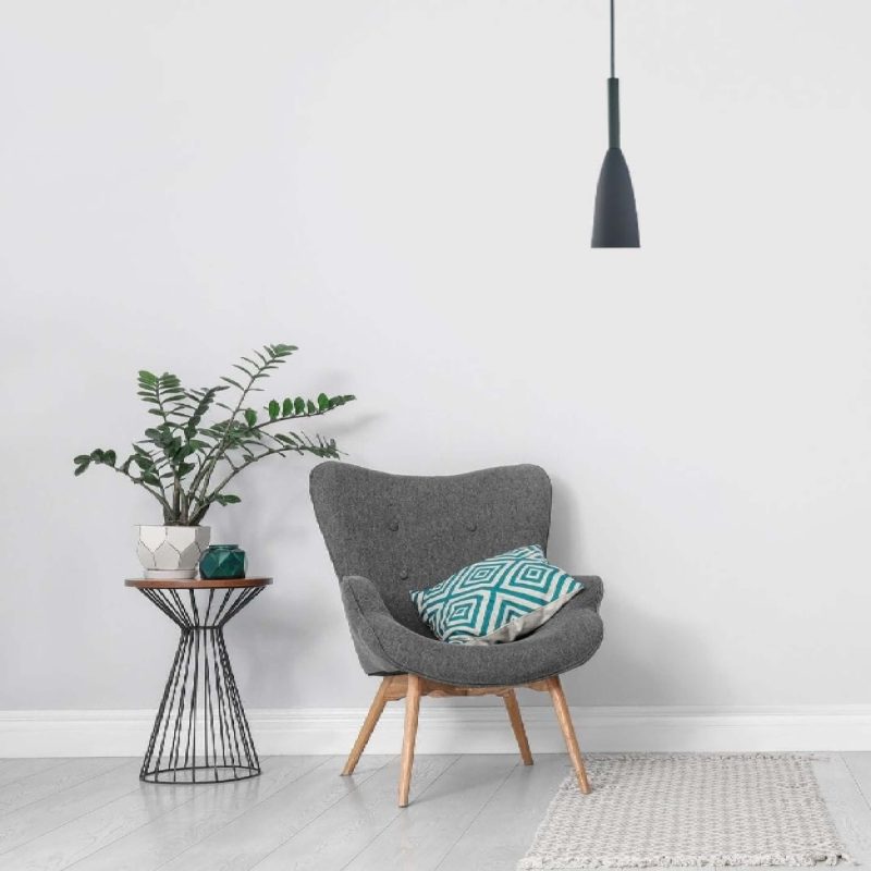 Lampă suspendată Solin 1 gri 1xE27 Light Prestige