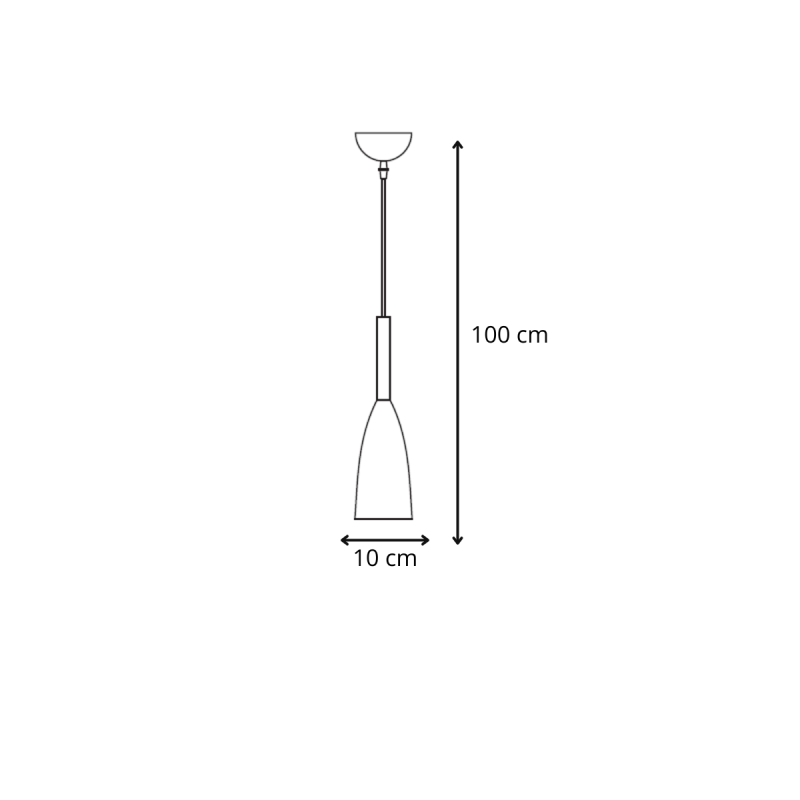 Lampă suspendată Solin 1 aurie 1xE27 Light Prestige - imagine 3