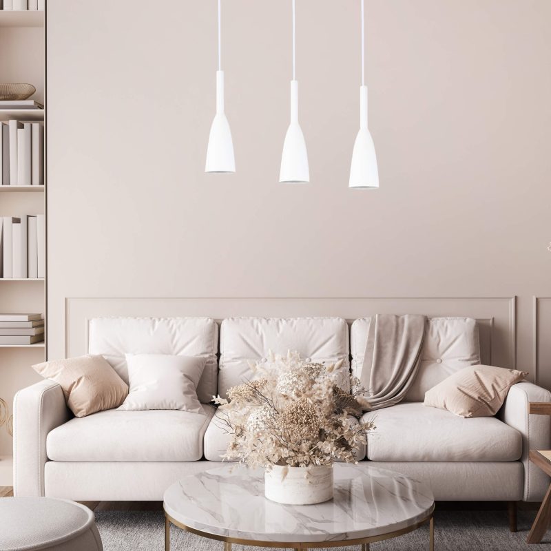 Lampă suspendată Solin 3 albă 3xE27 Light Prestige
