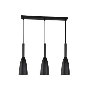 Lampă suspendată Solin 3 neagră 3xE27 Light Prestige