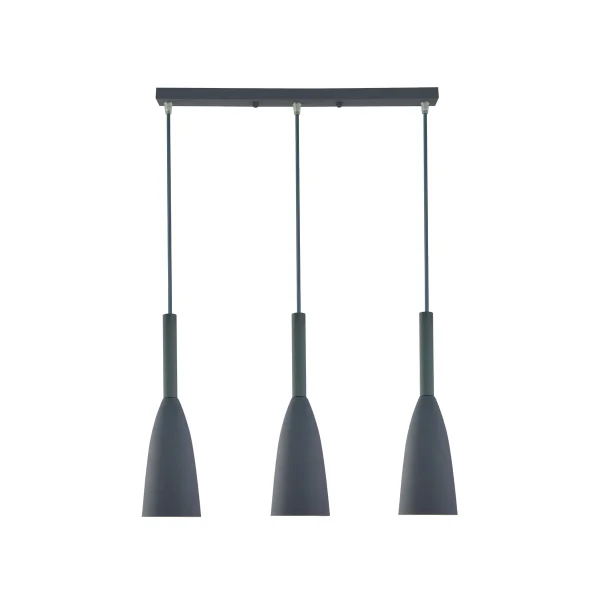 Lampă suspendată Solin 3 gri 3xE27 Light Prestige