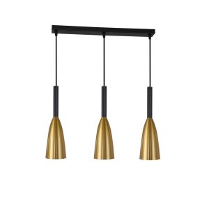 Lampă suspendată Solin 3 aurie 3xE27 Light Prestige