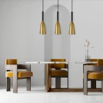 Lampă suspendată Solin 3 aurie 3xE27 Light Prestige