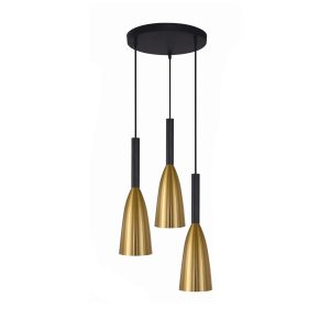 Lampă suspendată Solin 3 aurie 3xE27 Light Prestige