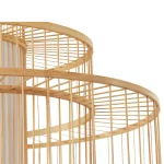 Lampă suspendată ratan 1xE27, design boho, Stela Light Prestige