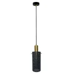 Lampă suspendată neagră 1xE27, design simplu, Tirana Light Prestige