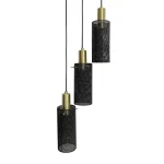 Lampă suspendată neagră 3xE27, iluminat interior, Tirana Light Prestige