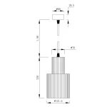 Lampă suspendată neagră 1xE27, iluminat interior, Tokio Light Prestige