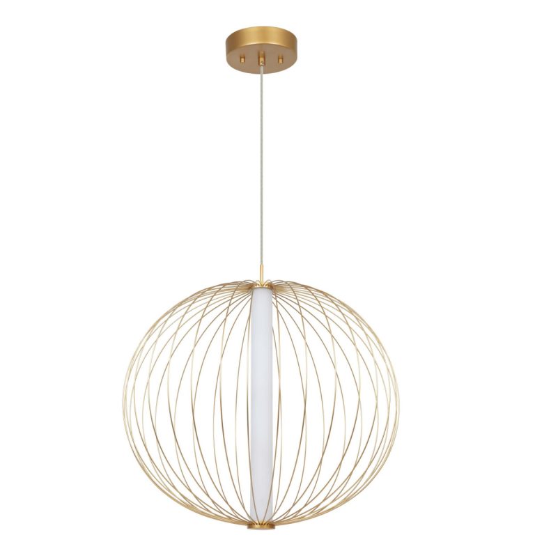 Lampă suspendată aurie LED CCT