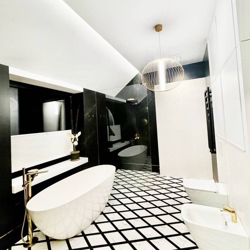 Lampă suspendată aurie LED CCT, design modern, Treviso Light Prestige - imagine 4