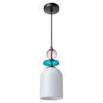 Lampă suspendată albă 1xE27, design simplu vintage, Tropea Light Prestige LP-2004/1P