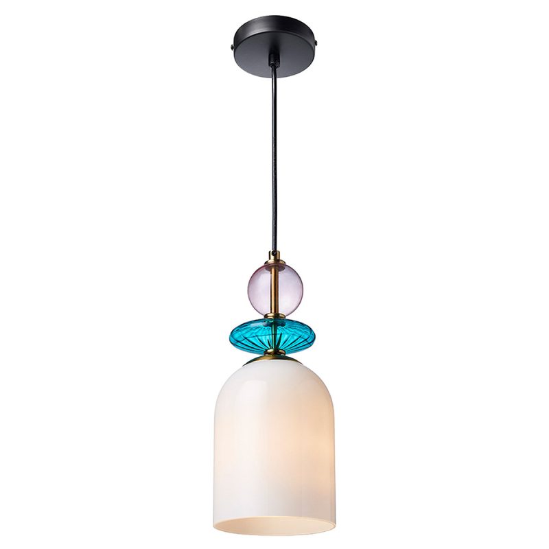 Lampă suspendată albă 1xE27, design simplu, Tropea Light Prestige - imagine 4