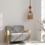 Lampă suspendată chihlimbar 1xE27, design vintage, Tropea Light Prestige