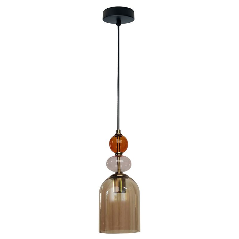 Lampă suspendată chihlimbar 1xE27, design vintage, Tropea Light Prestige - imagine 5
