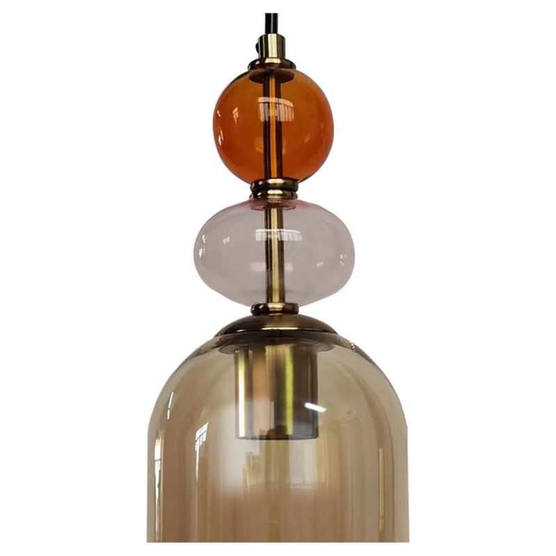 Lampă suspendată chihlimbar 1xE27, design vintage, Tropea Light Prestige - imagine 6