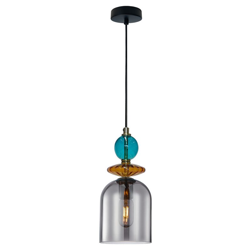 Lampă suspendată fumurie 1xE27, stil modern, Tropea Light Prestige