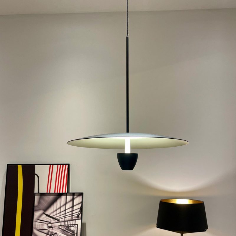 Lampă suspendată neagră LED CCT, dimensiune medie, Ufo M Light Prestige - imagine 4