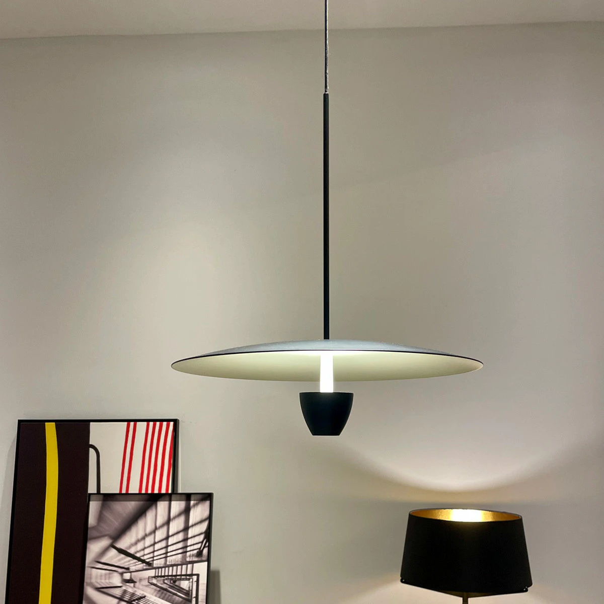 lampa-wiszaca-ufo-m-czarna-led-cct-4 Lampă suspendată neagră LED CCT, dimensiune medie, Ufo M Light Prestige