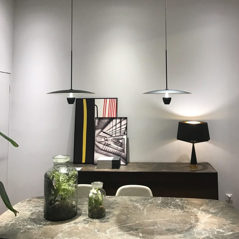 Lampă suspendată neagră LED CCT, dimensiune medie, Ufo M Light Prestige - imagine 6