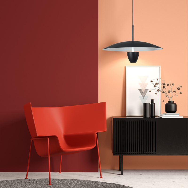 Lampă suspendată neagră LED CCT, dimensiune medie, Ufo M Light Prestige - imagine 7