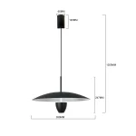 lampa-wiszaca-ufo-m-czarna-led-cct-8 Lampă suspendată neagră LED CCT, dimensiune medie, Ufo M Light Prestige