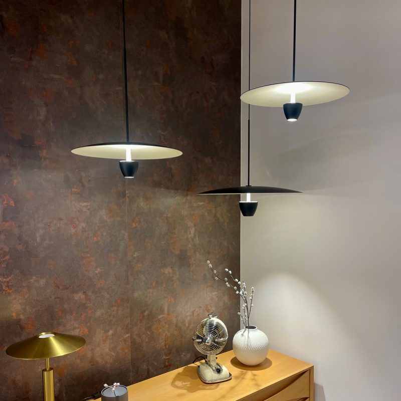 Lampă suspendată neagră LED CCT, dimensiune mică, Ufo S Light Prestige - imagine 5