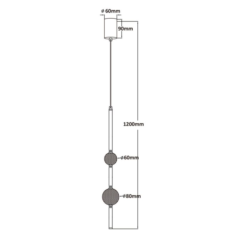Lampă suspendată aurie LED 4000K, iluminat cald, Vaku Light Prestige - imagine 7