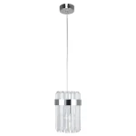 Lampă suspendată crom 1xE14, design elegant, Vetro Light Prestige