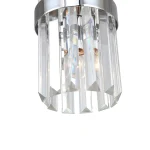 Lampă suspendată crom 1xE14, design elegant, Vetro Light Prestige