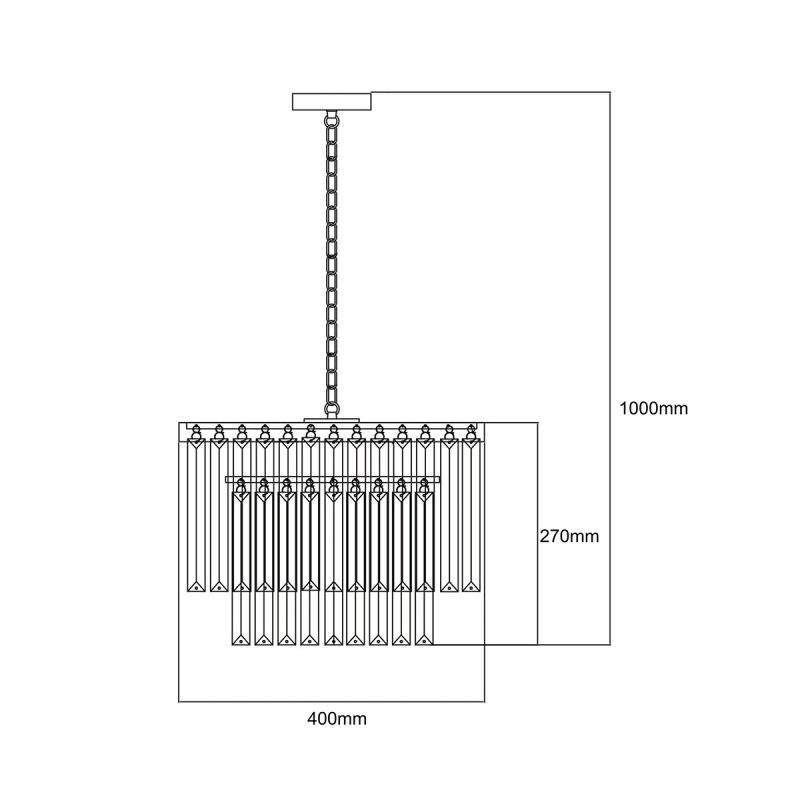 Lampă suspendată auriu antic 5xE14, design clasic, Vetro Light Prestige