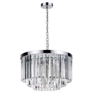 Lampă suspendată argintie 5xE14