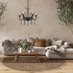 Lampă suspendată neagră 6xE14, design simetric, Tarragona Light Prestige