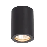 Aplica de tavan neagră IP65 1xGU10, pentru baie sau exterior, Faro Light Prestige