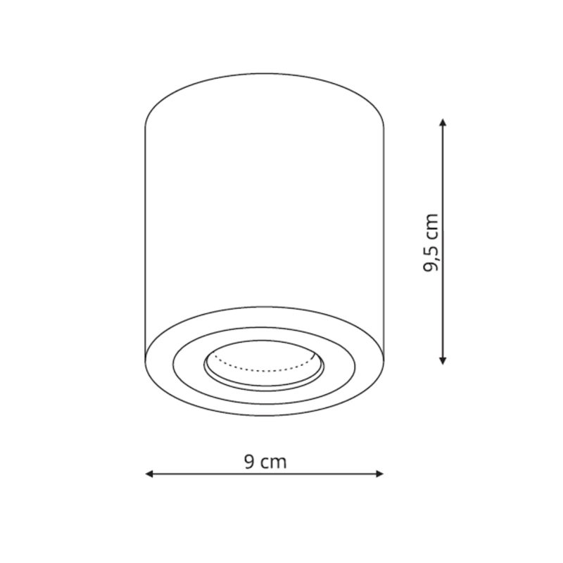 Plafonieră aplicată neagră, dimensiune XL, design modern, Faro Light Prestige - imagine 7