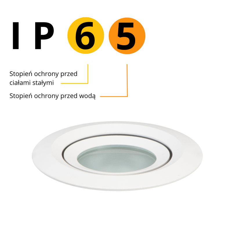 Spot încastrat orientabil alb IP65 1xGU10, baie sau exterior, Lagos Light Prestige - imagine 9