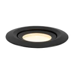Spot încastrat orientabil negru IP65 1xGU10, baie sau exterior, Lagos Light Prestige