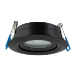 Spot încastrat orientabil negru IP65 1xGU10, baie sau exterior, Lagos Light Prestige