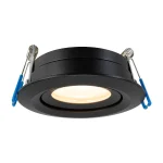 Spot încastrat orientabil negru IP65 1xGU10, baie sau exterior, Lagos Light Prestige