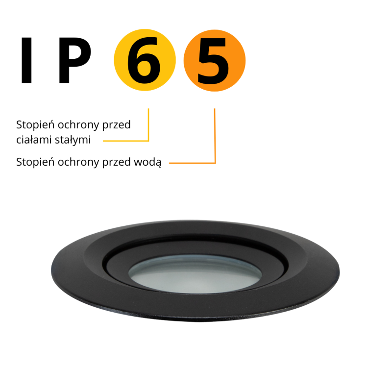 Spot încastrat orientabil negru IP65 1xGU10, baie sau exterior, Lagos Light Prestige - imagine 9