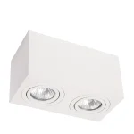 Plafonieră aplicată albă 2xGU10, formă cilindrică, Lyon Light Prestige