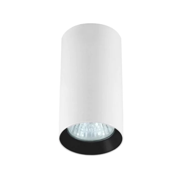 Tub aplicat Manacor 13 cm alb-negru 1xGU10 Light Prestige