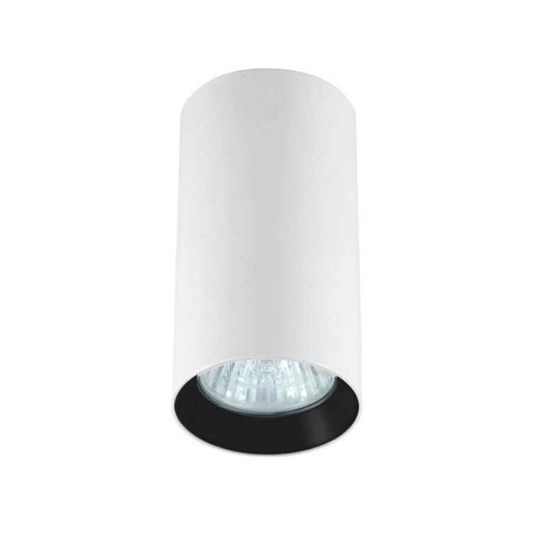 Tub aplicat Manacor 13 cm alb-negru 1xGU10 Light Prestige