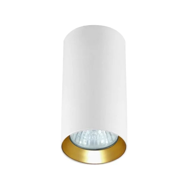 Tub aplicat Manacor 13 cm tip spot alb-auriu 1xGU10 Light Prestige