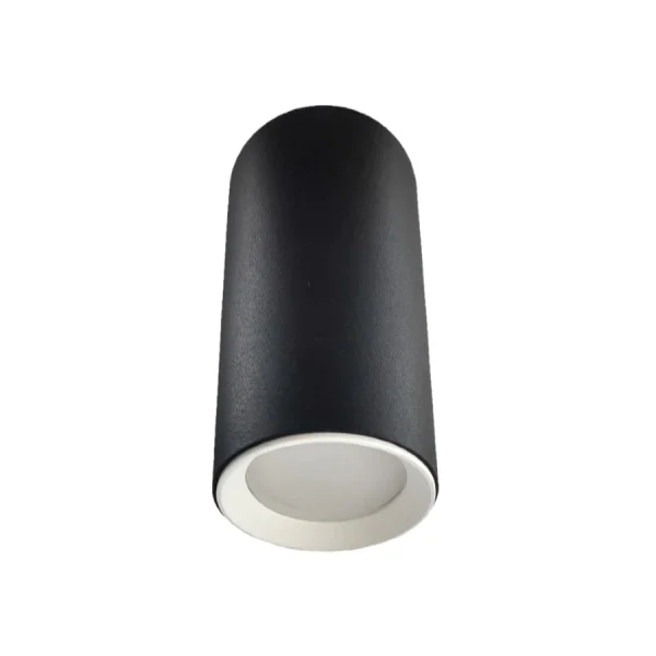 Tub aplicat Manacor 13 cm negru-alb 1xGU10 Light Prestige
