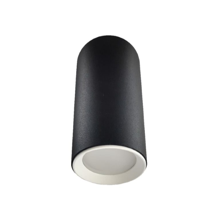 Tub aplicat Manacor 13 cm negru-alb 1xGU10 Light Prestige