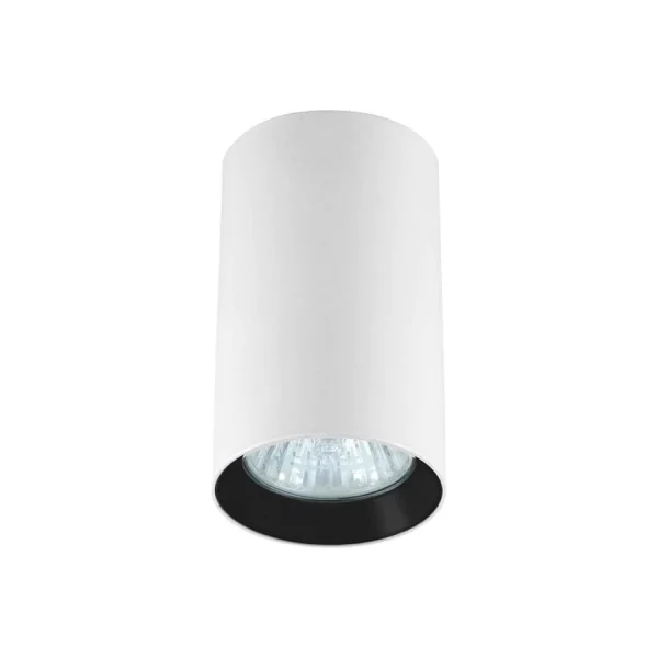 Tub aplicat Manacor 9 cm alb-negru 1xGU10 Light Prestige