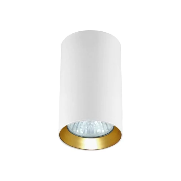 Tub aplicat Manacor 9 cm alb-auriu 1xGU10 Light Prestige