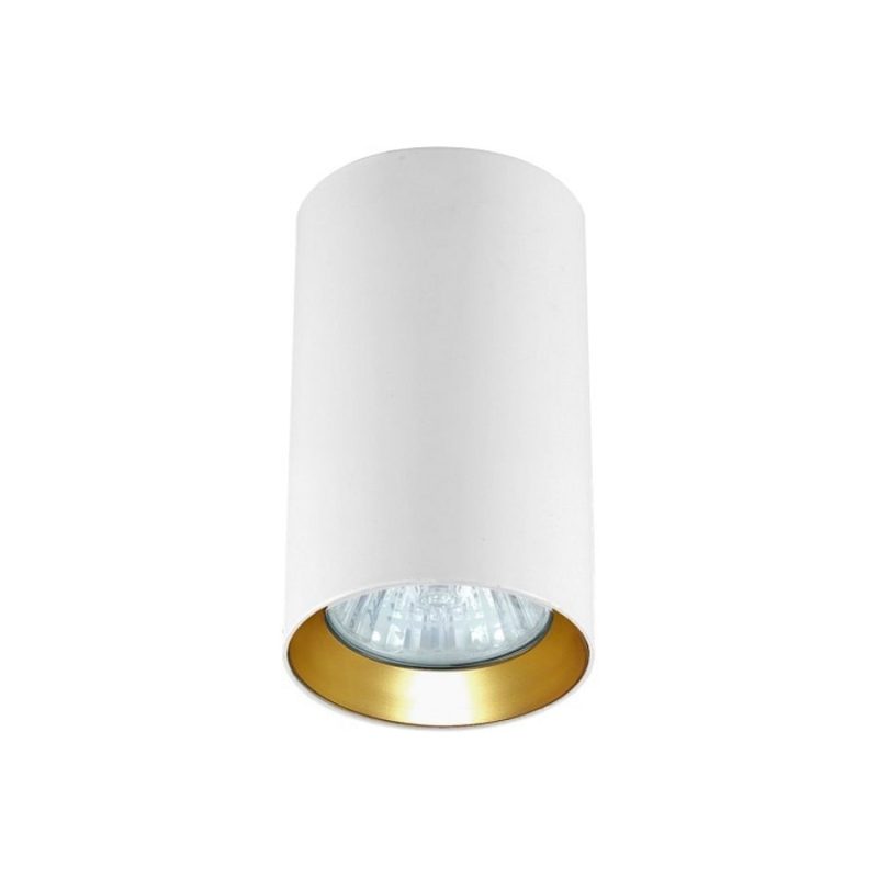 Tub aplicat Manacor 9 cm alb-auriu 1xGU10 Light Prestige