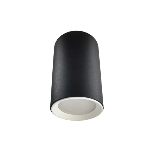 Tub aplicat Manacor 9 cm negru-alb 1xGU10 Light Prestige